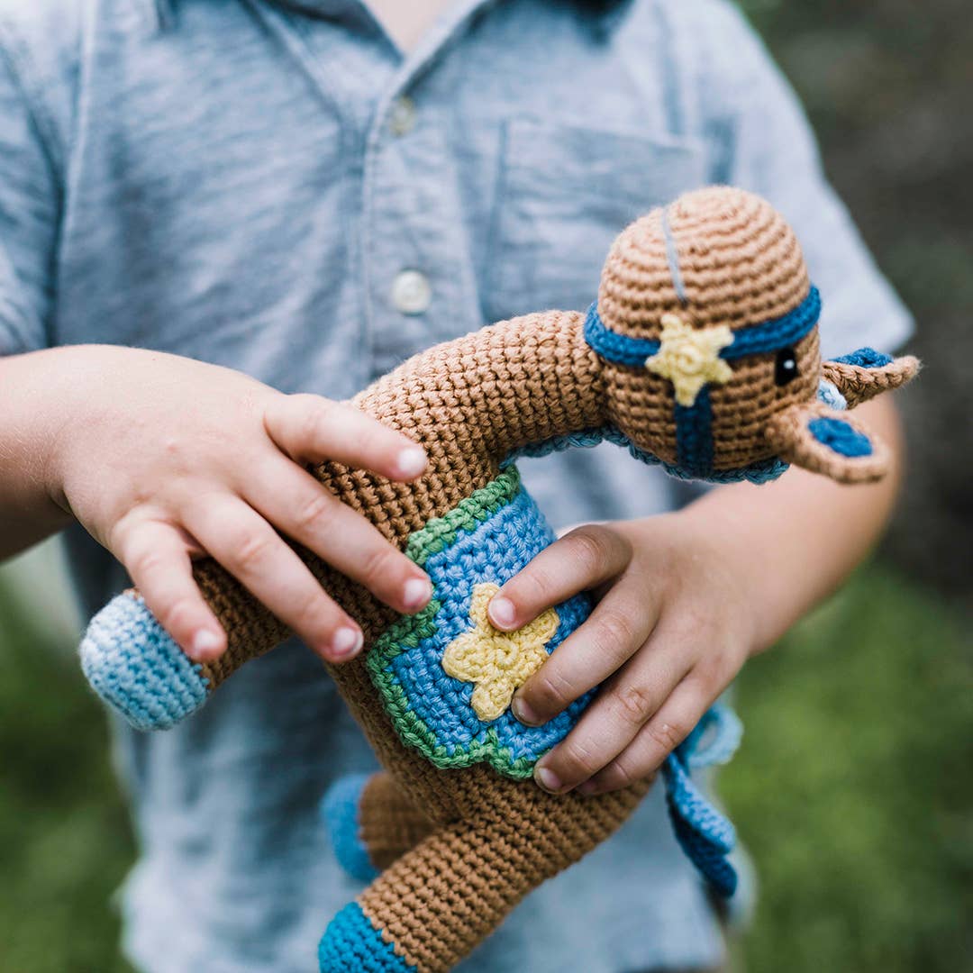 Blue Horse Stuffed Toy