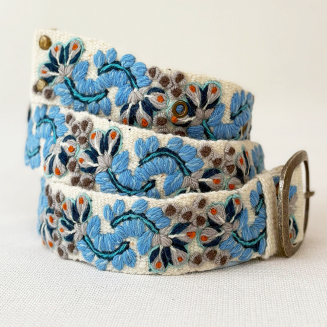 Blue Serenade Wool Belt- Assorted Sizes