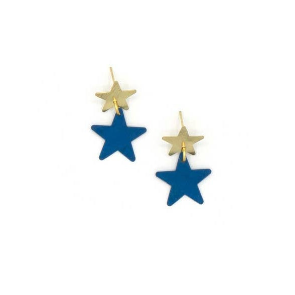 Blue Star Studs