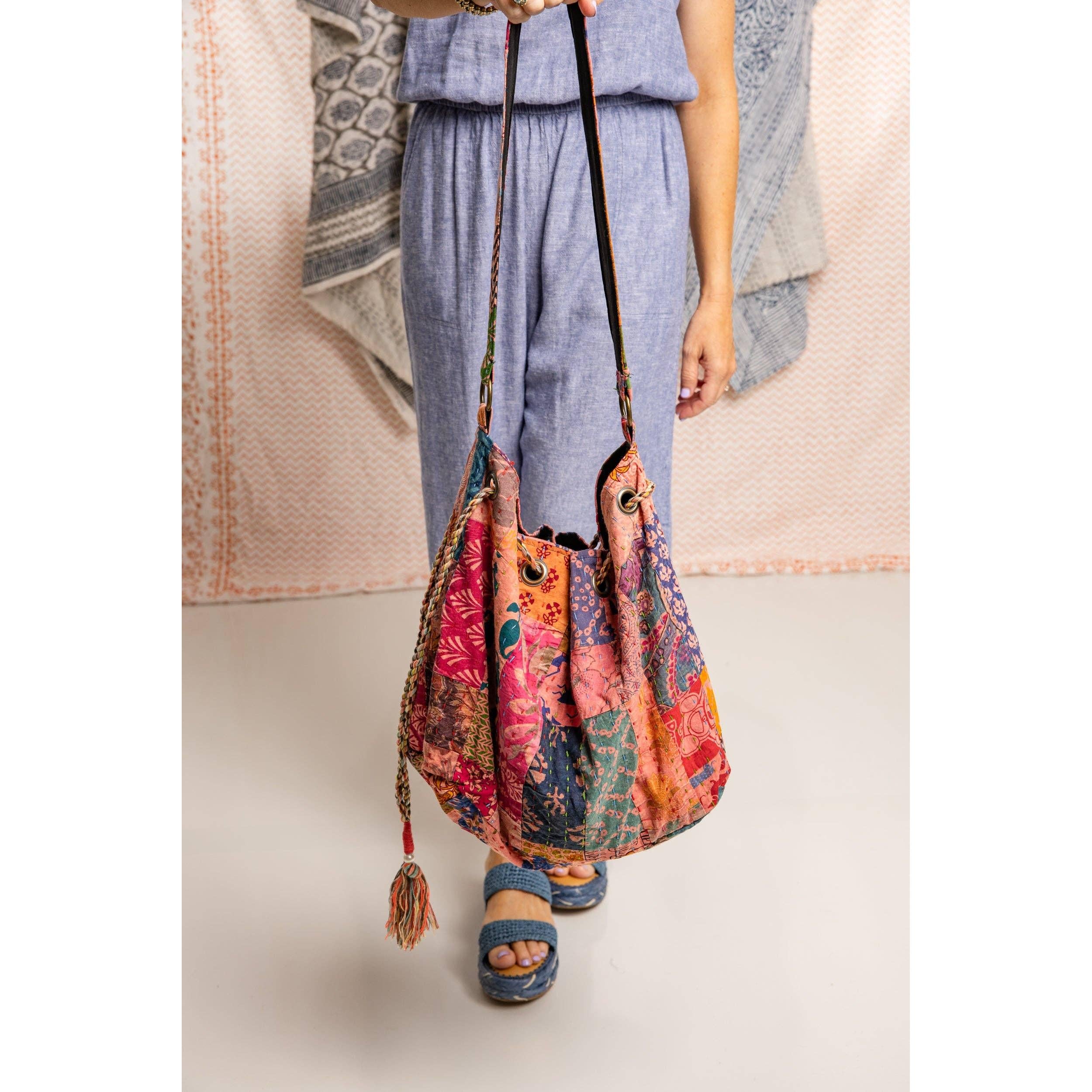 Boho Blooms Bag - Coral