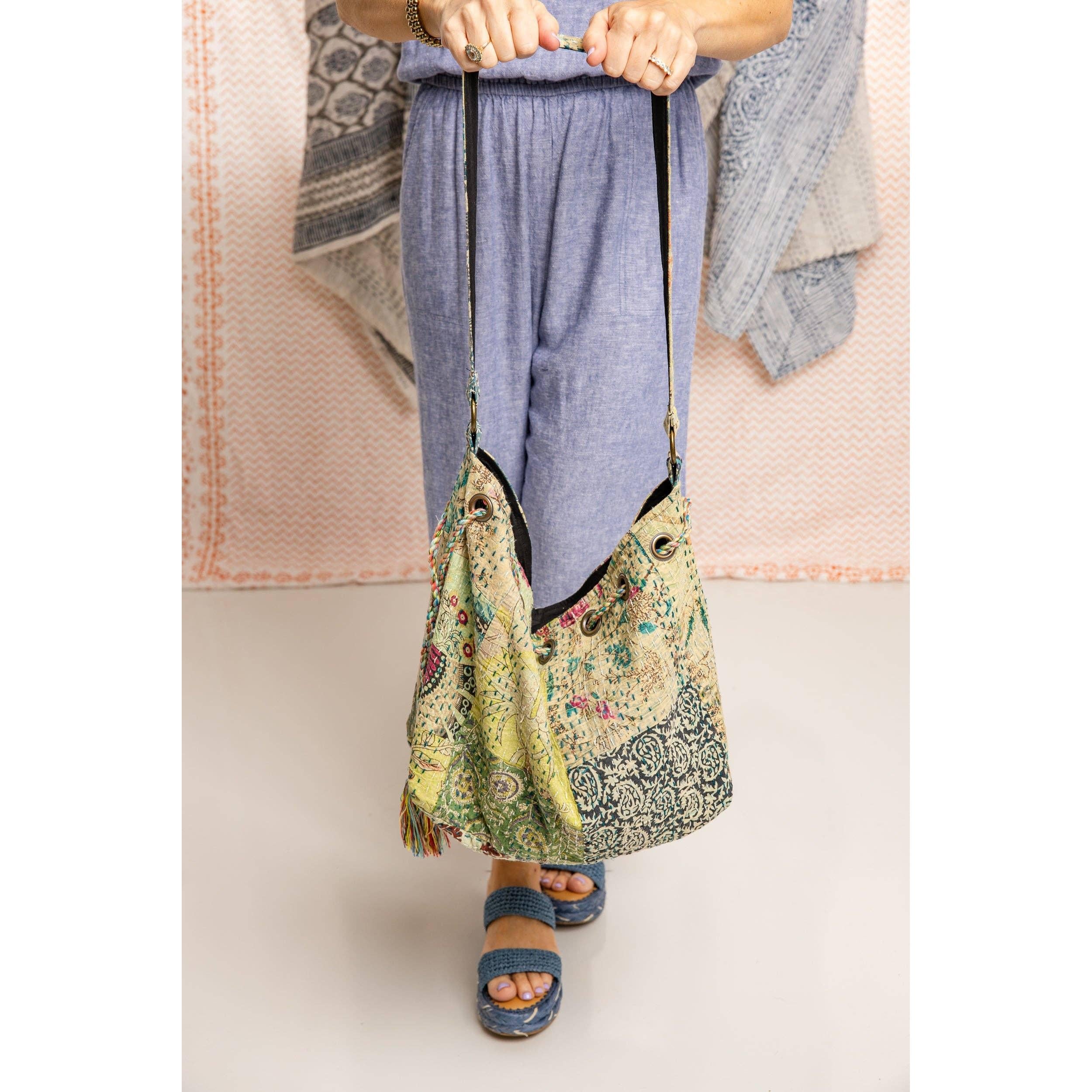 Boho Blooms Bag - Green