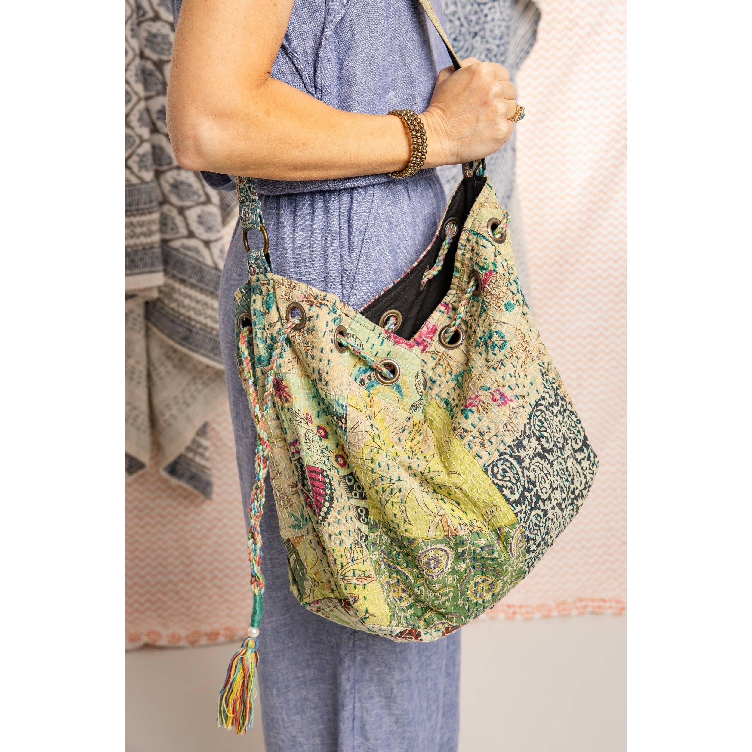 Boho Blooms Bag - Green
