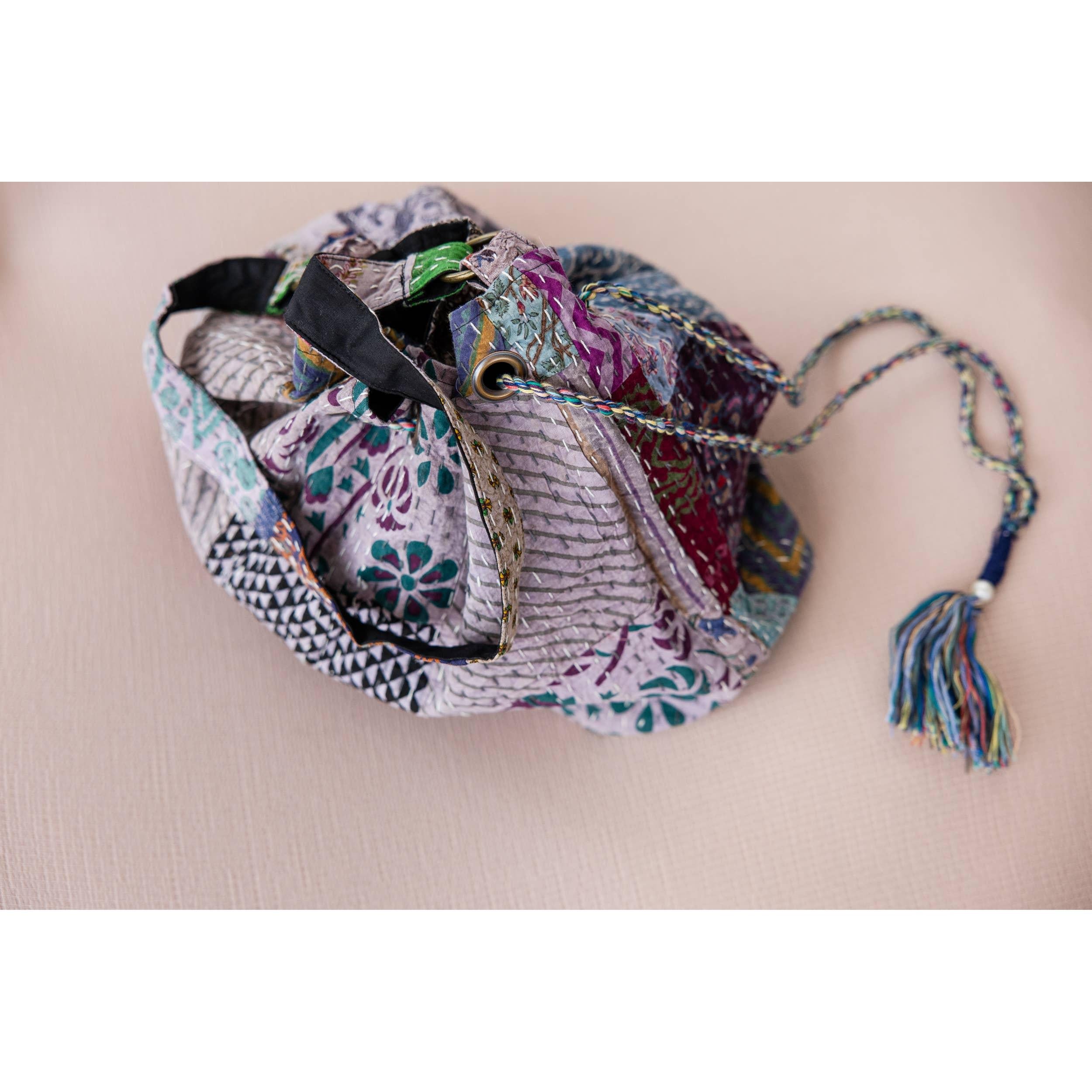 Boho Blooms Bag-Purple