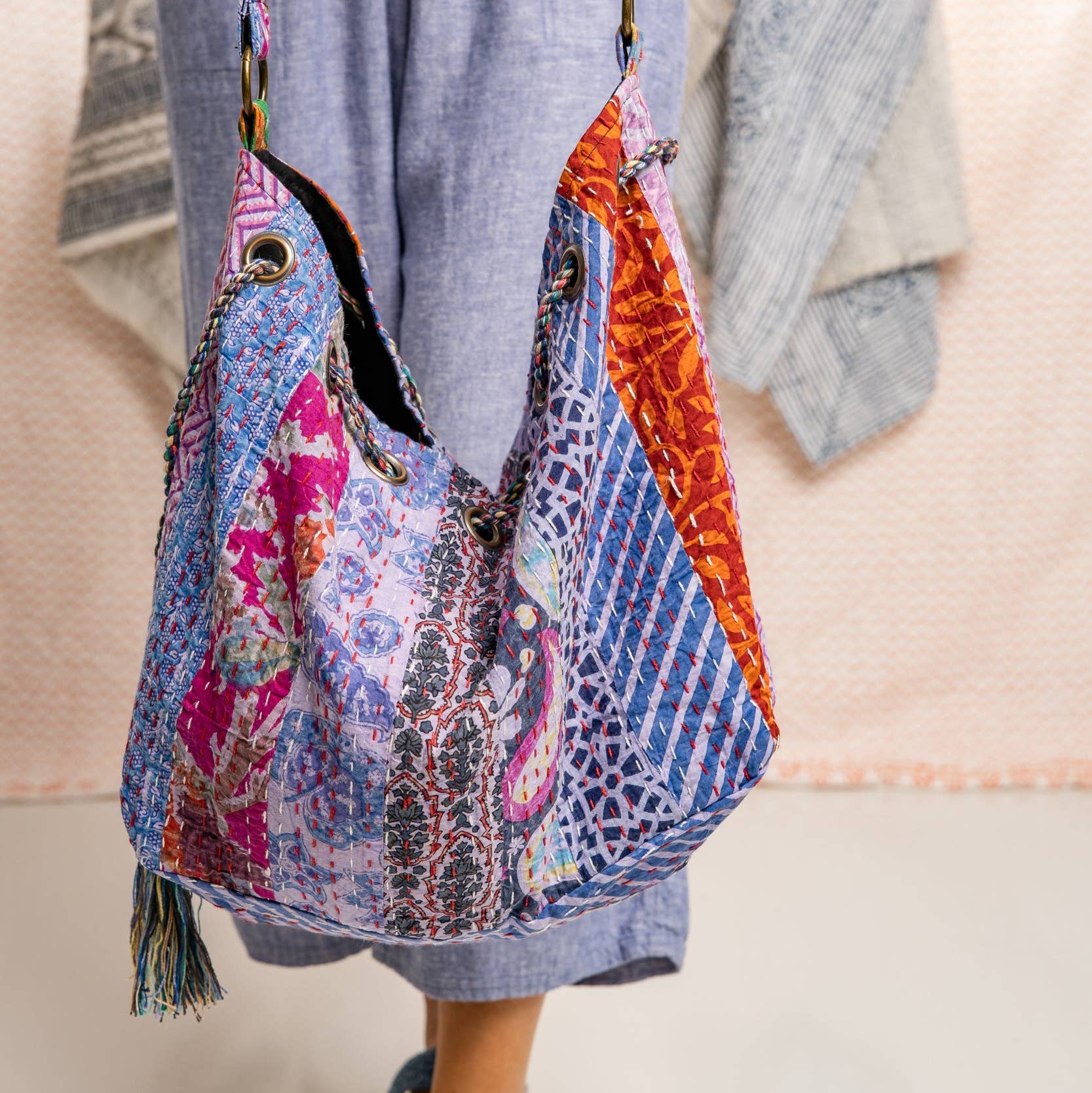 Boho Blooms Bag-Purple
