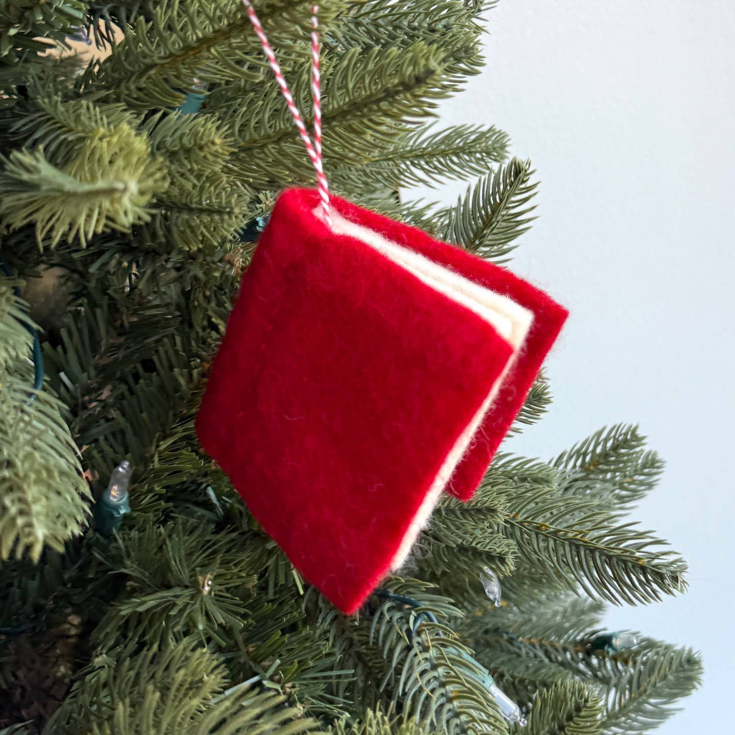 Book Felt Wool Ornament