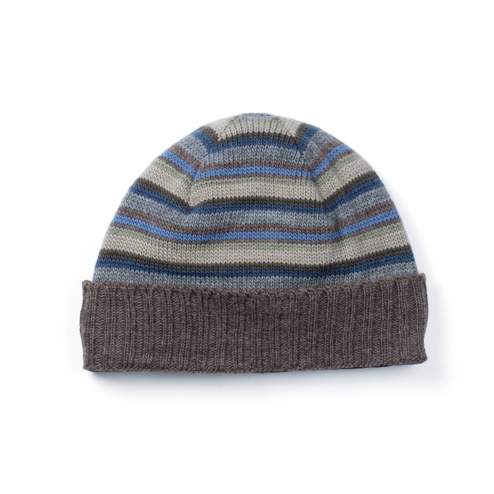 Boston Beanie – Striped Wool Knit Hat- Assorted Colors