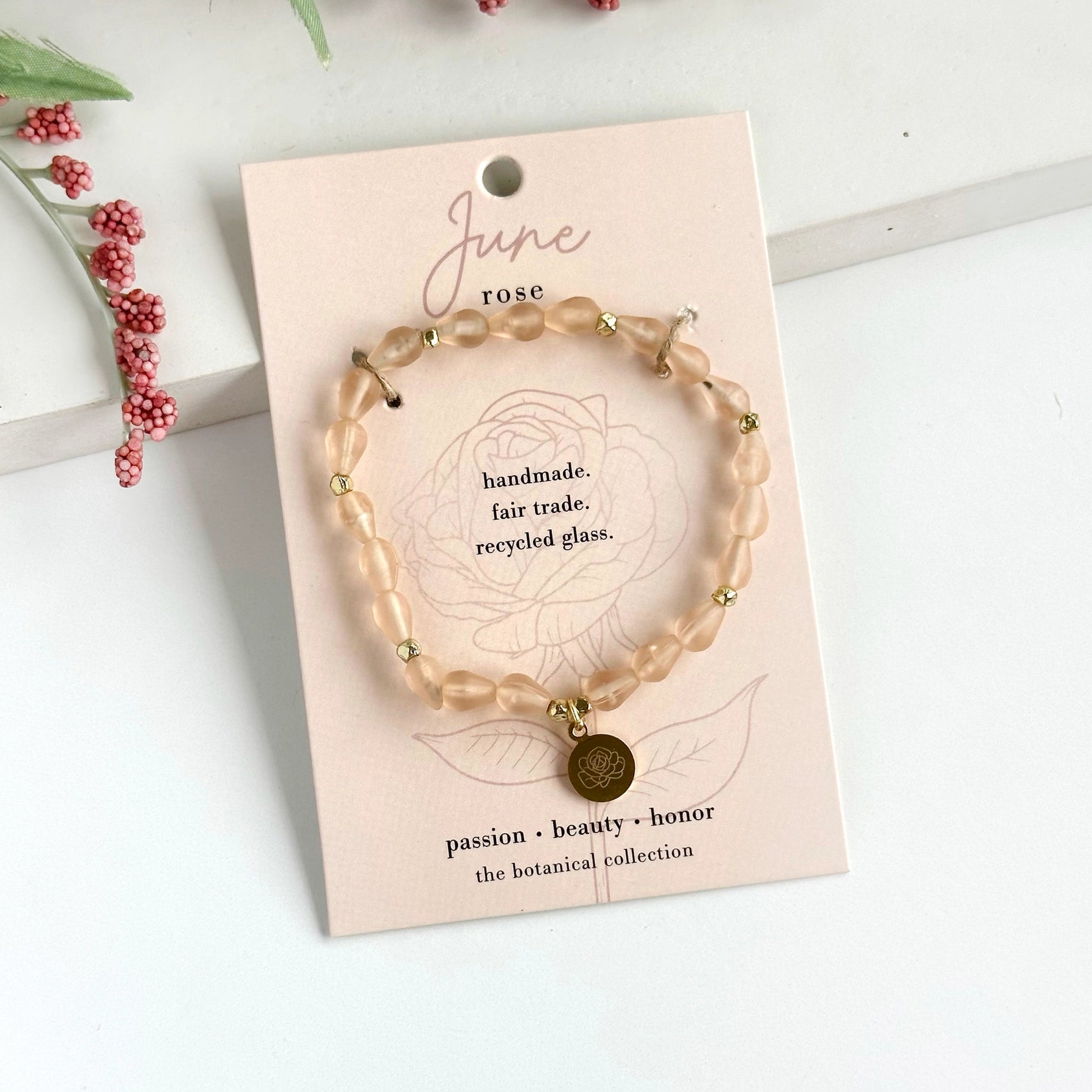 Botanical Collection Bracelet- Assorted Months- Sold Individually