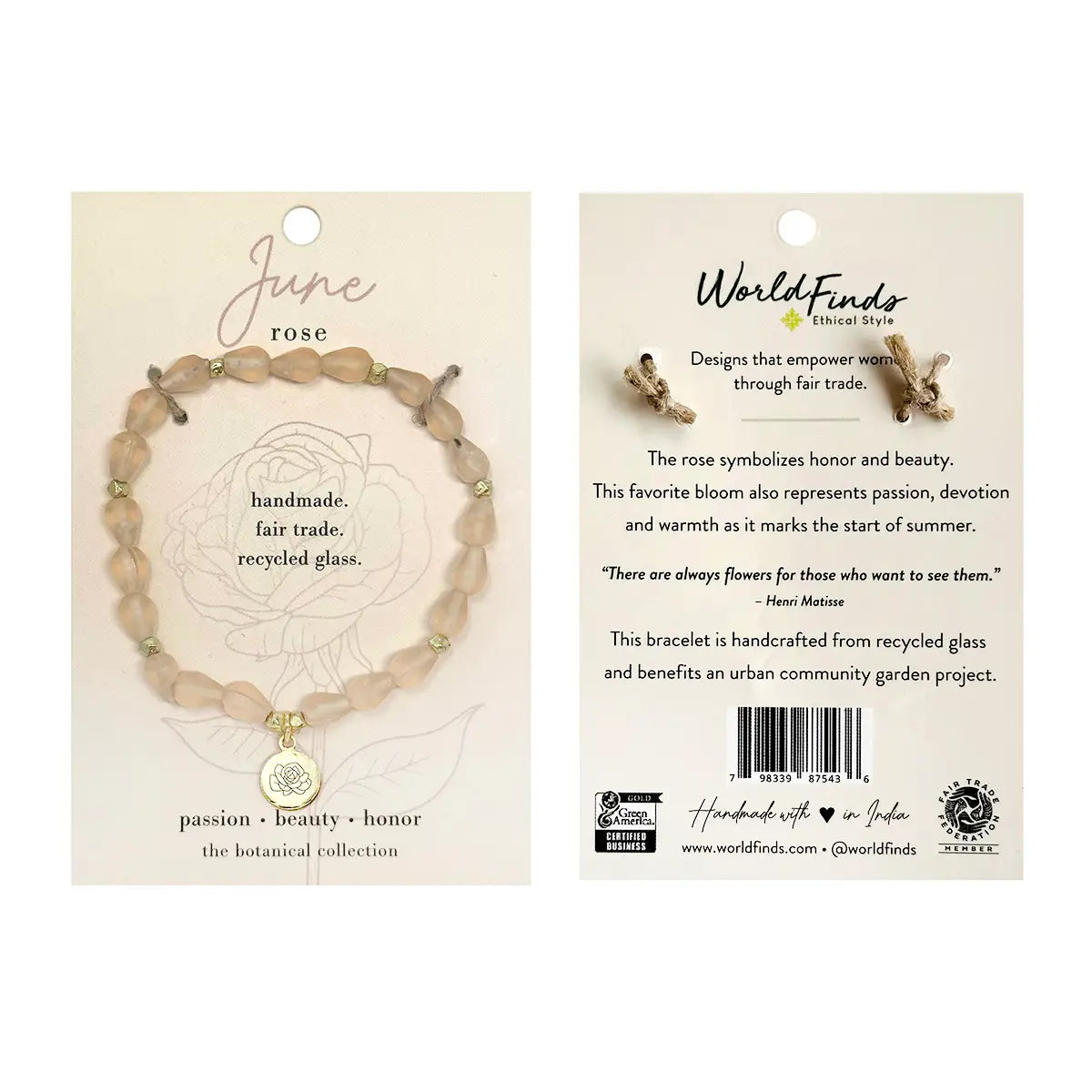 Botanical Collection Bracelet- Assorted Months- Sold Individually