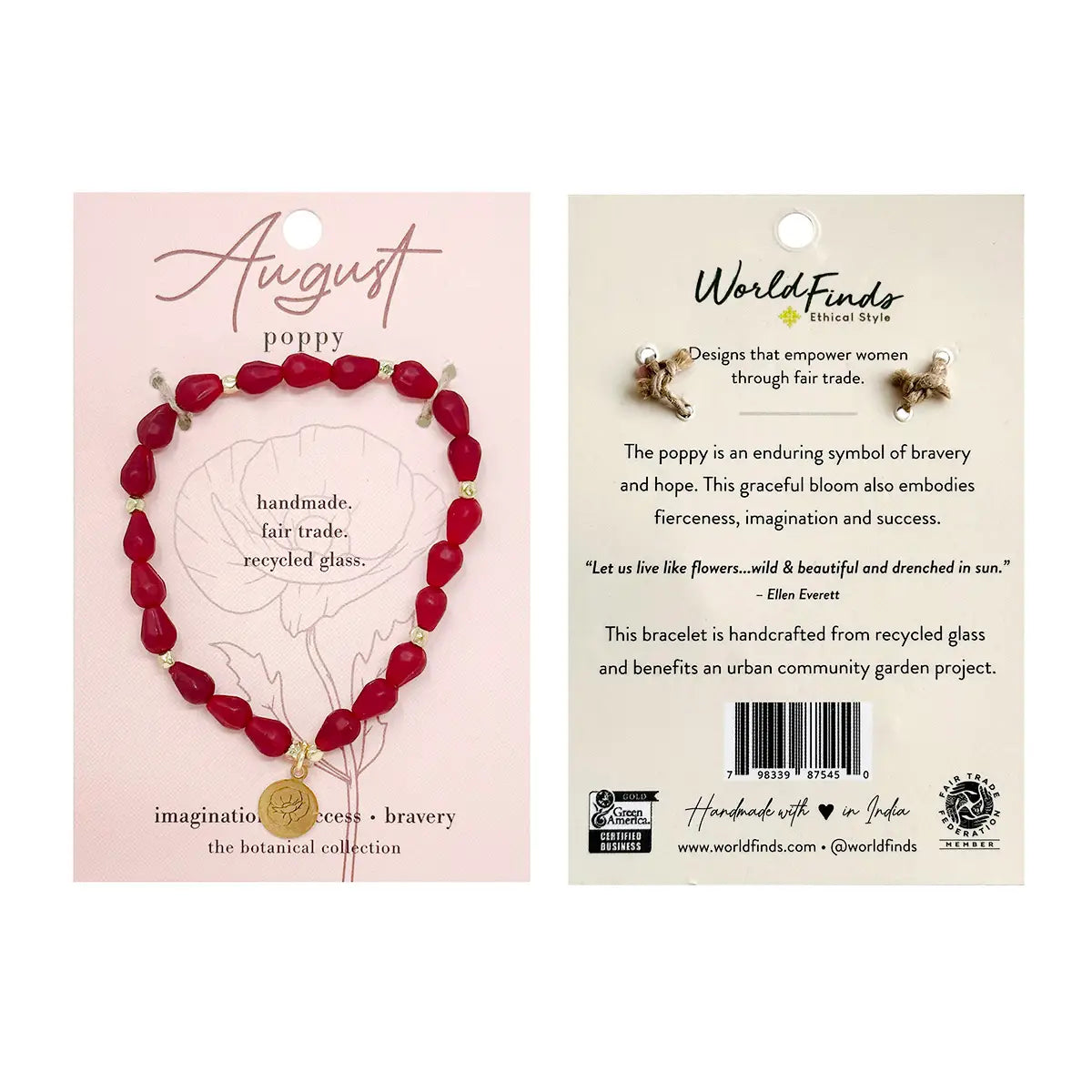 Botanical Collection Bracelet- Assorted Months- Sold Individually