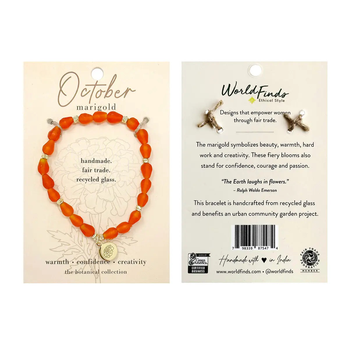 Botanical Collection Bracelet- Assorted Months- Sold Individually