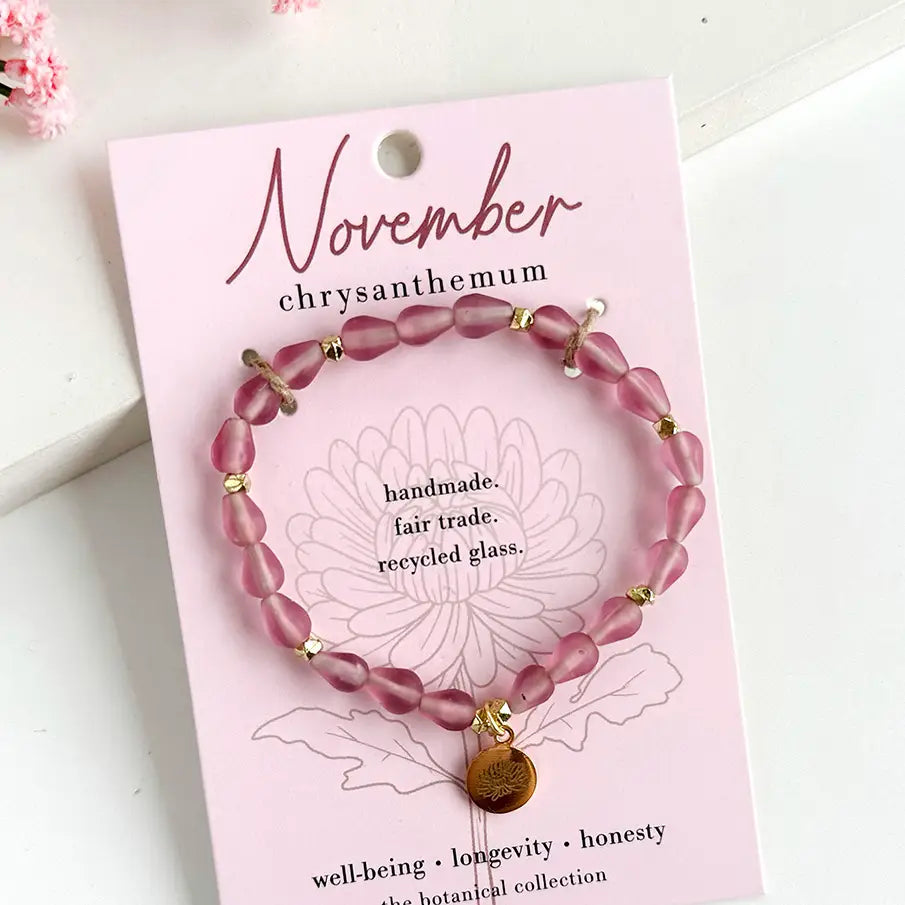 Botanical Collection Bracelet- Assorted Months- Sold Individually