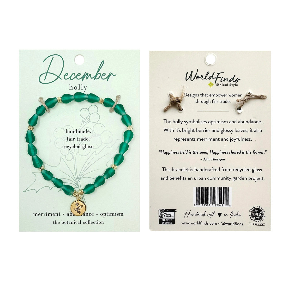 Botanical Collection Bracelet- Assorted Months- Sold Individually