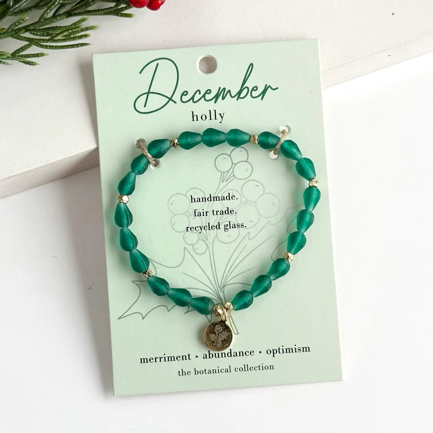Botanical Collection Bracelet- Assorted Months- Sold Individually