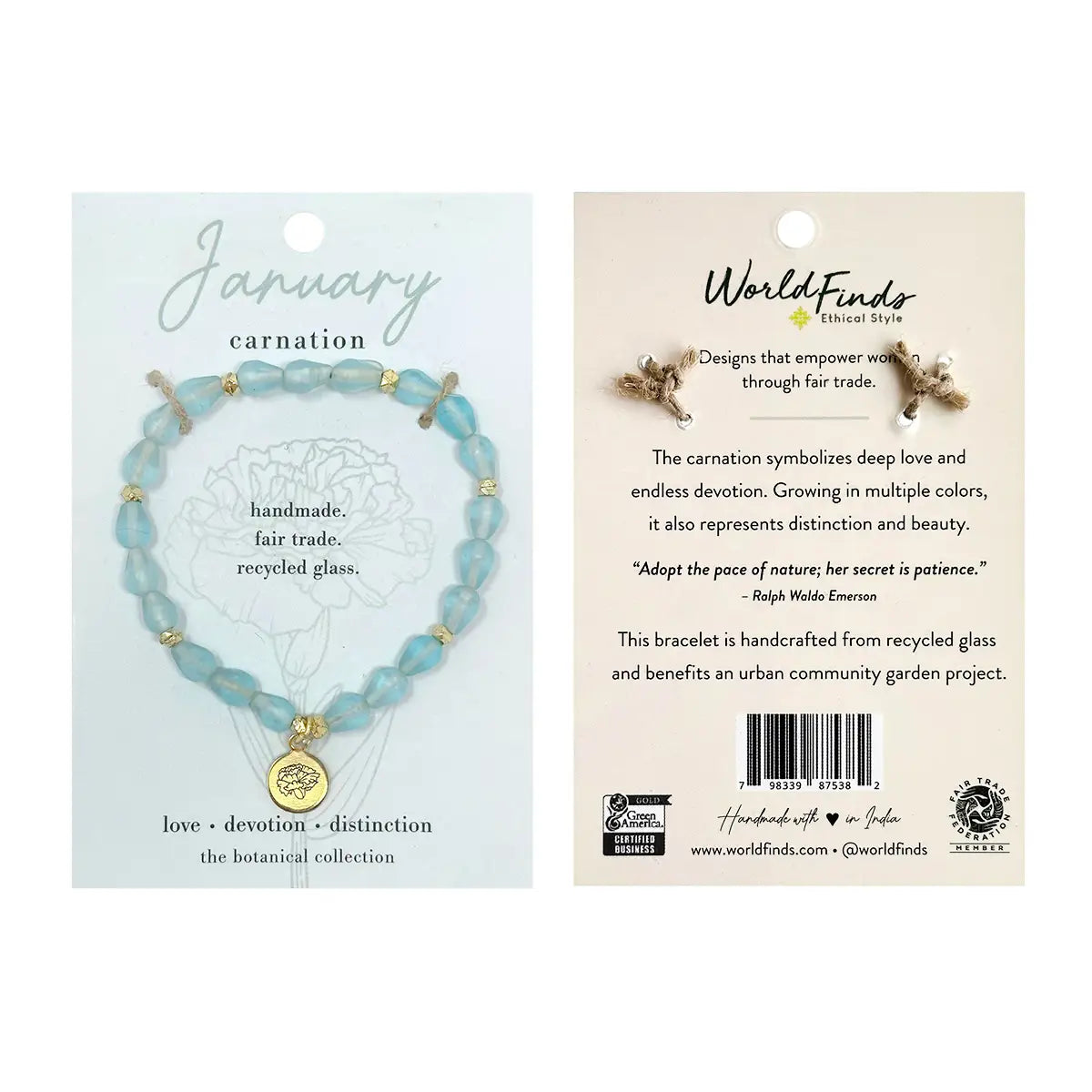 Botanical Collection Bracelet- Assorted Months- Sold Individually
