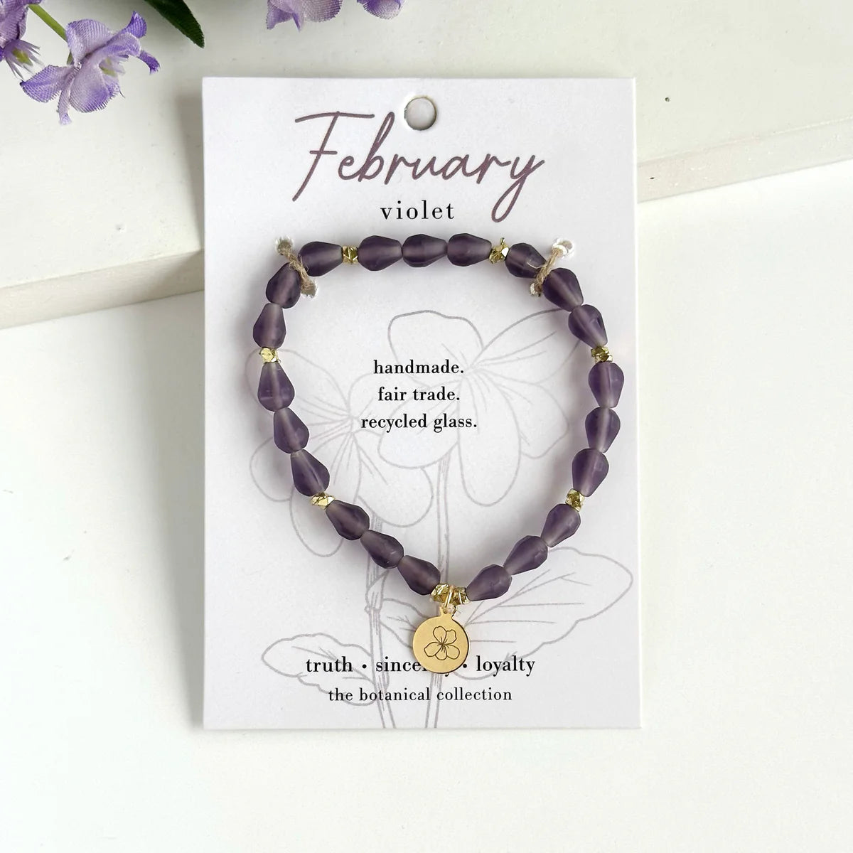 Botanical Collection Bracelet- Assorted Months- Sold Individually