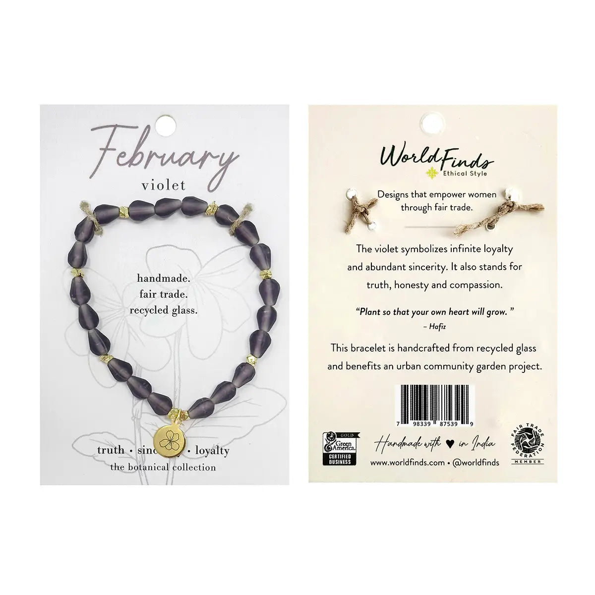 Botanical Collection Bracelet- Assorted Months- Sold Individually