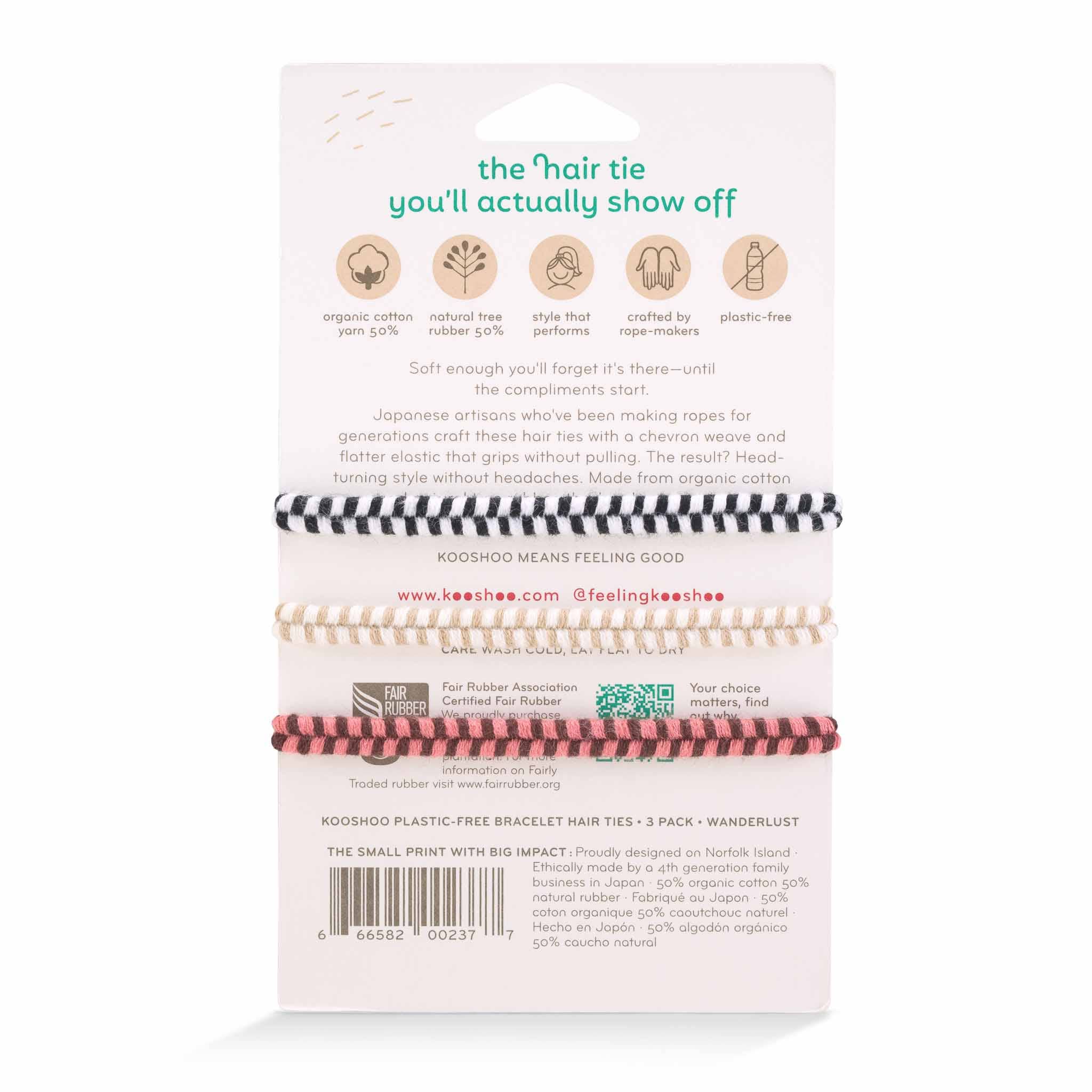 Bracelet Hair Ties- Set of 3