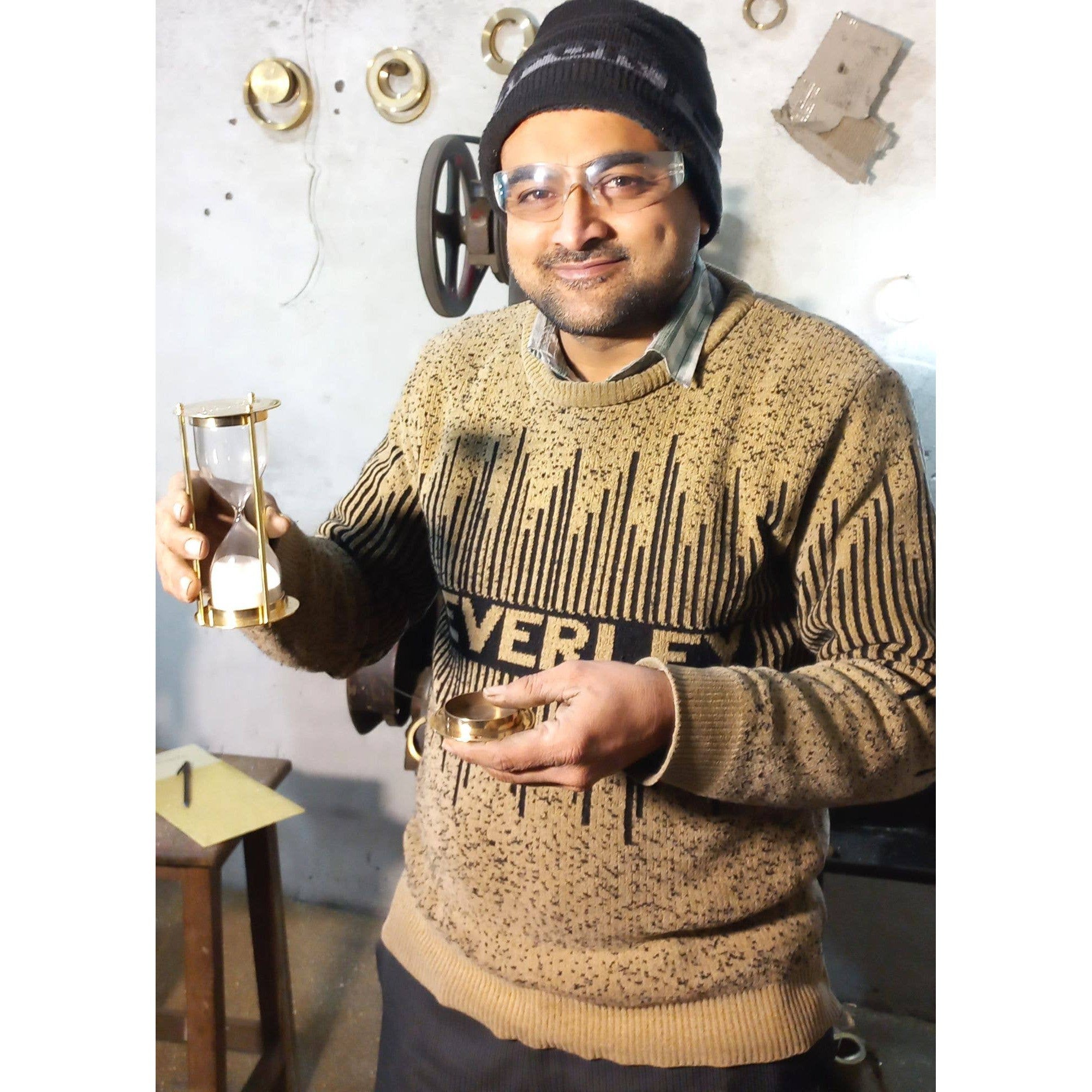 Brass Hourglass
