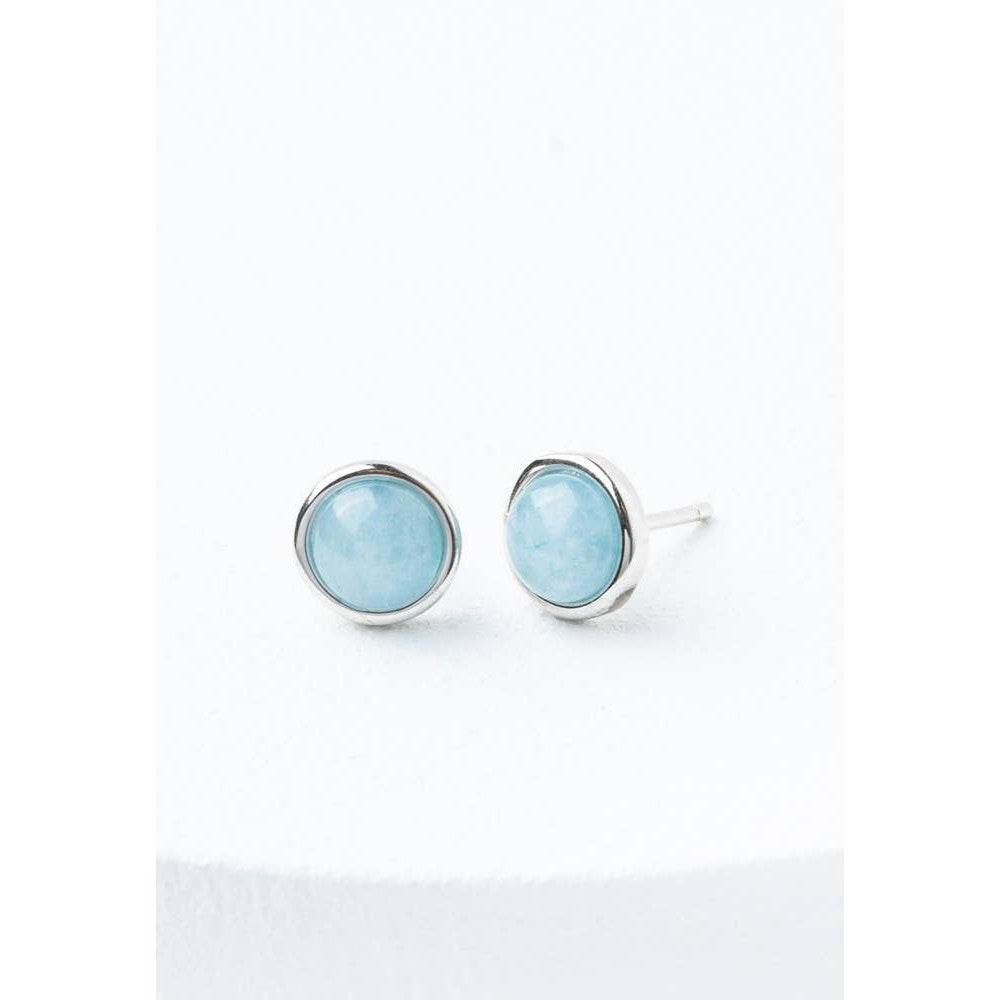 Breathe Aquamarine Studs