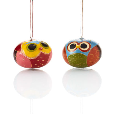 Brilliant Owl Ornament- Assorted Colors