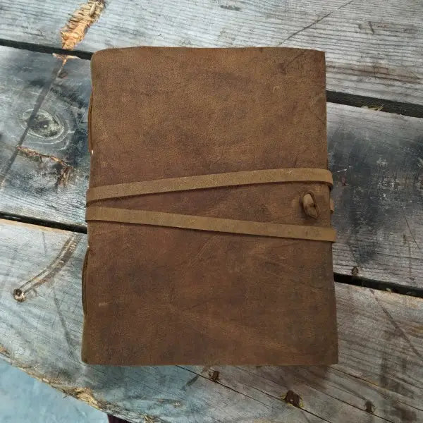 Buffalo Leather Journal - Unlined Notebook - Assorted Colors