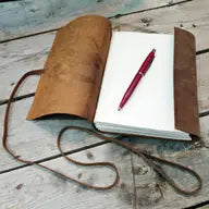 Buffalo Leather Journal - Unlined Notebook - Assorted Colors