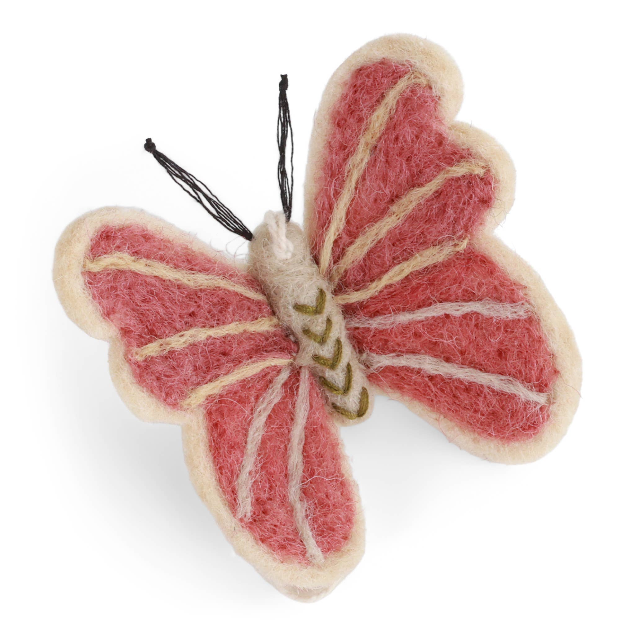 Butterfly Ornament- Dusty Red