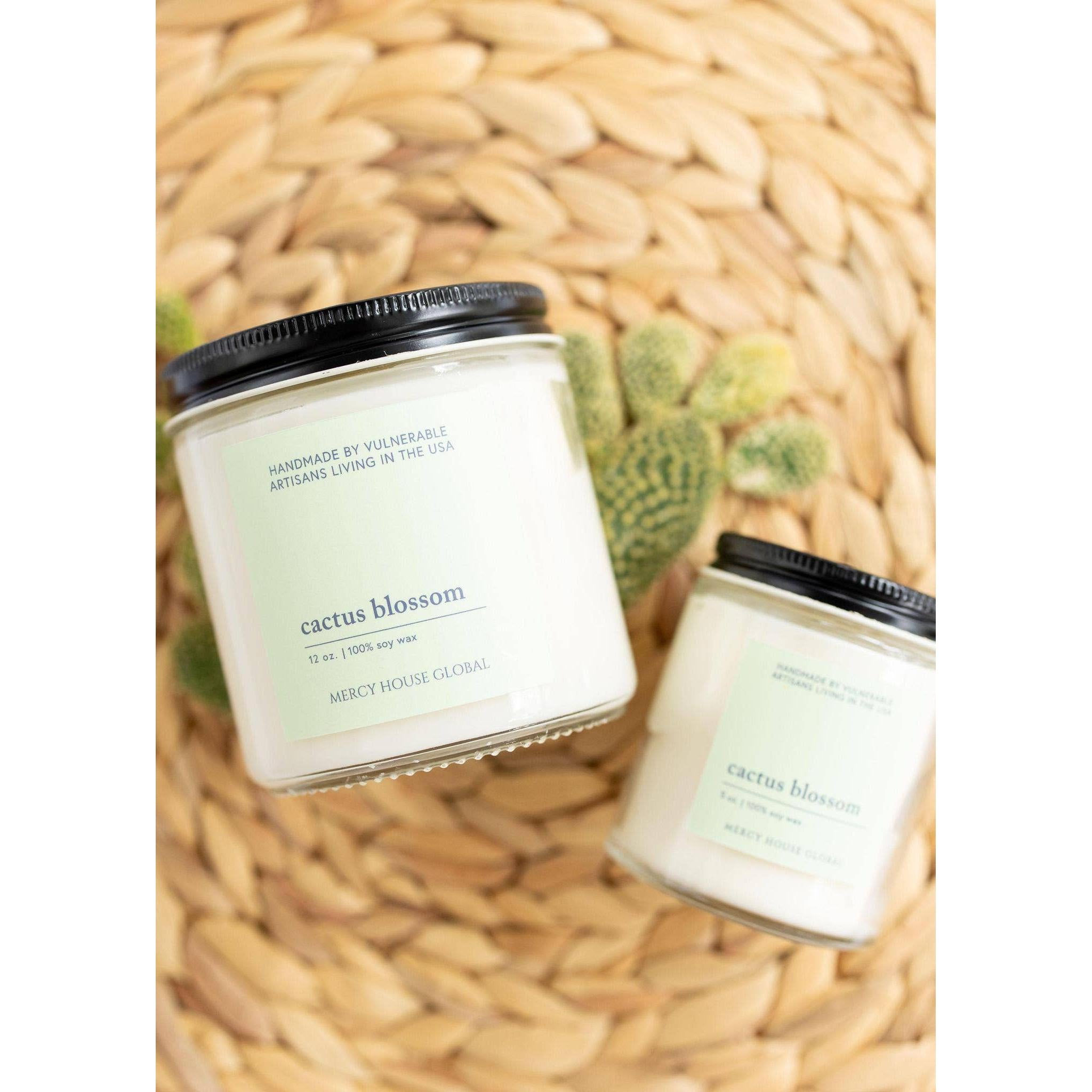Cactus Blossom Candle- Assorted Sizes- Sold Individually