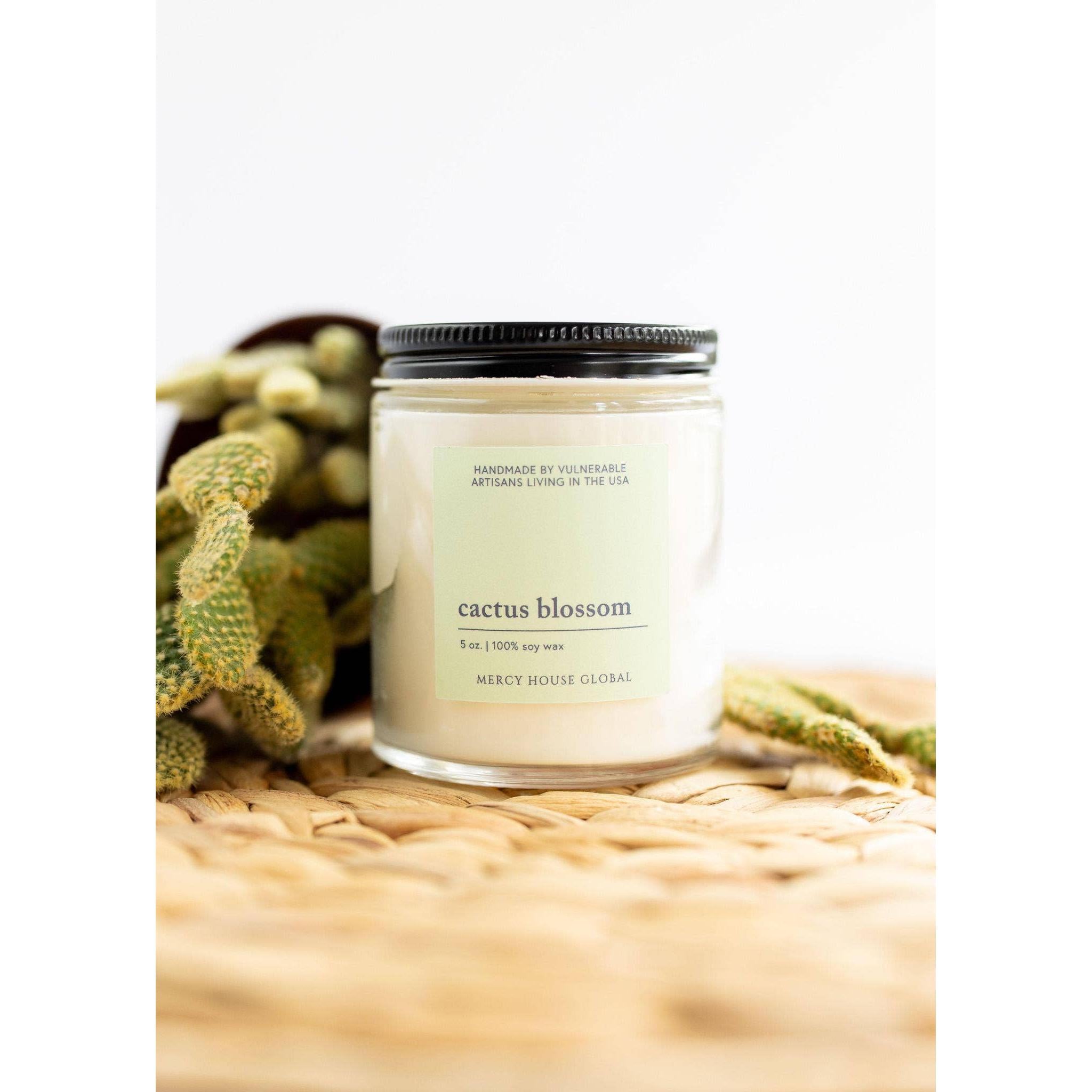 Cactus Blossom Candle- Assorted Sizes- Sold Individually