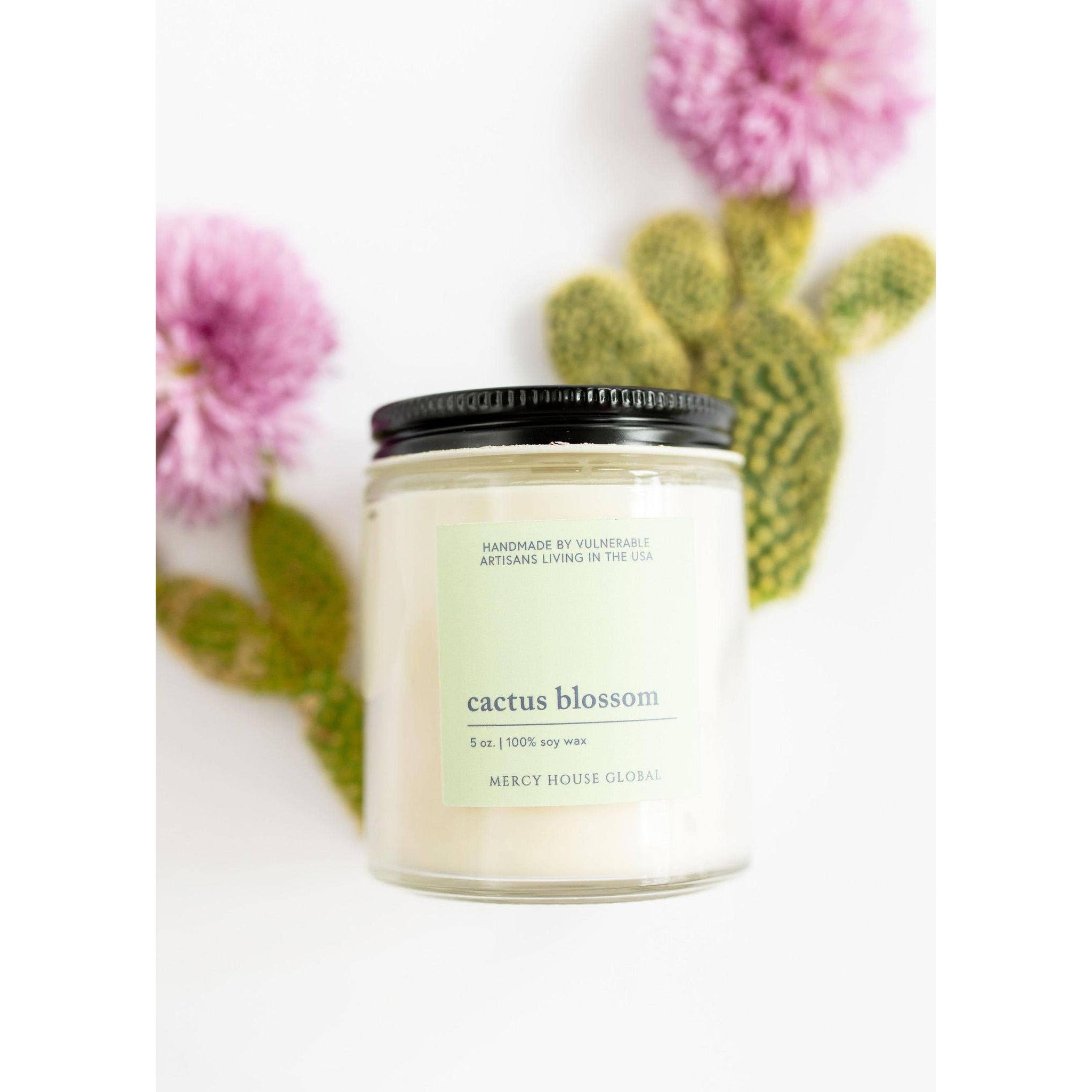 Cactus Blossom Candle- Assorted Sizes- Sold Individually