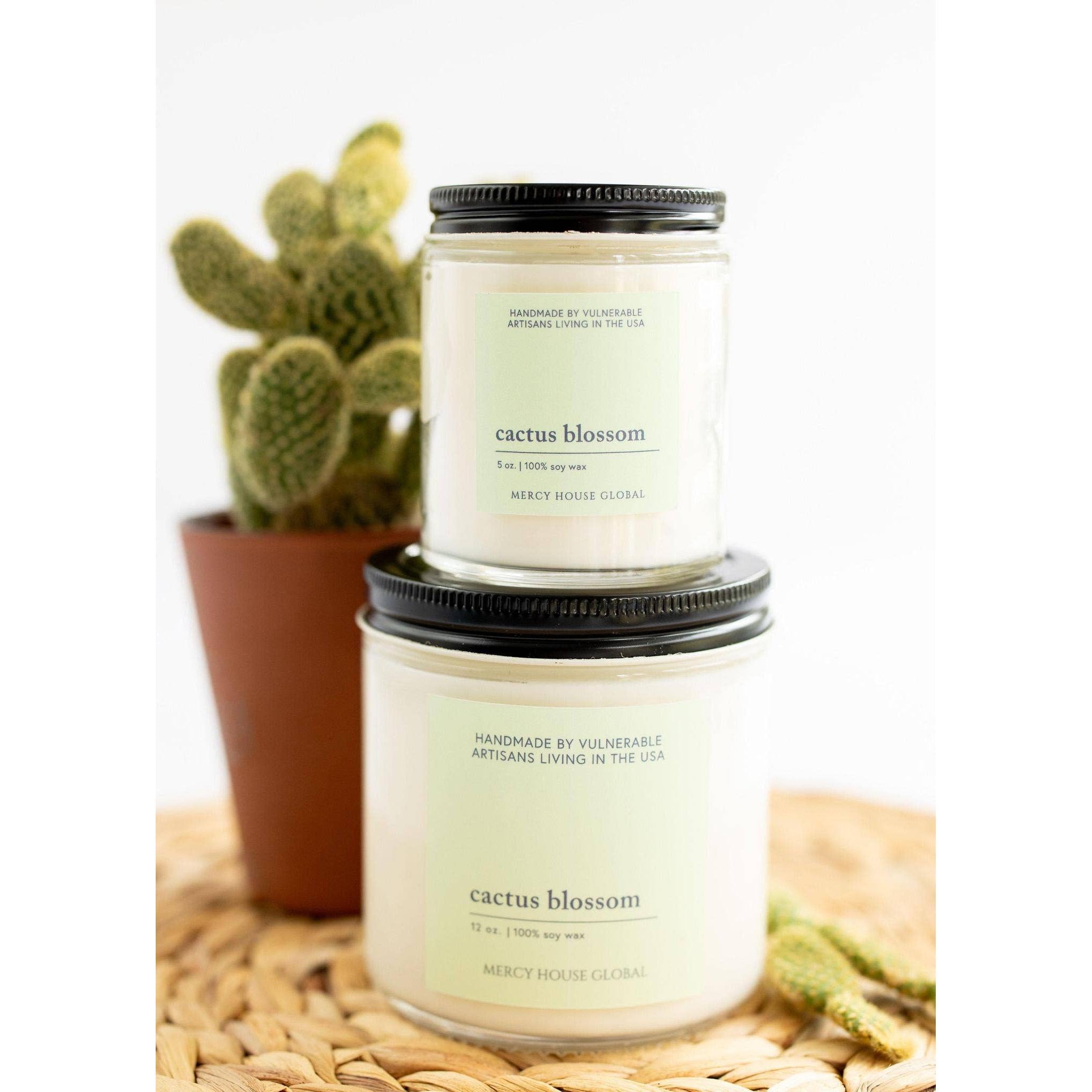 Cactus Blossom Candle- Assorted Sizes- Sold Individually