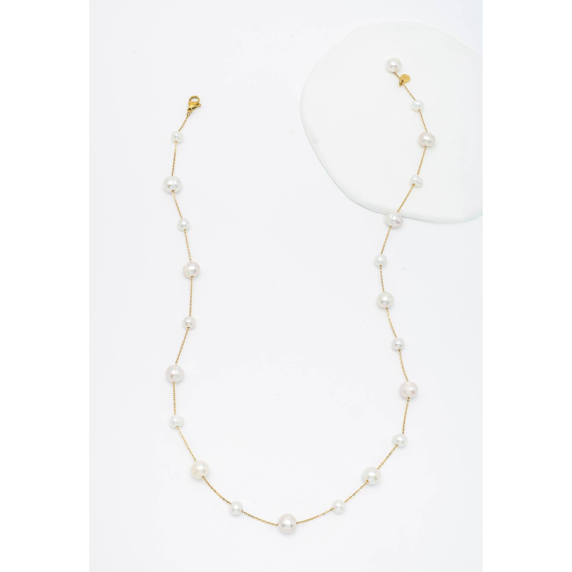 Celeste Convertible Pearl Necklace