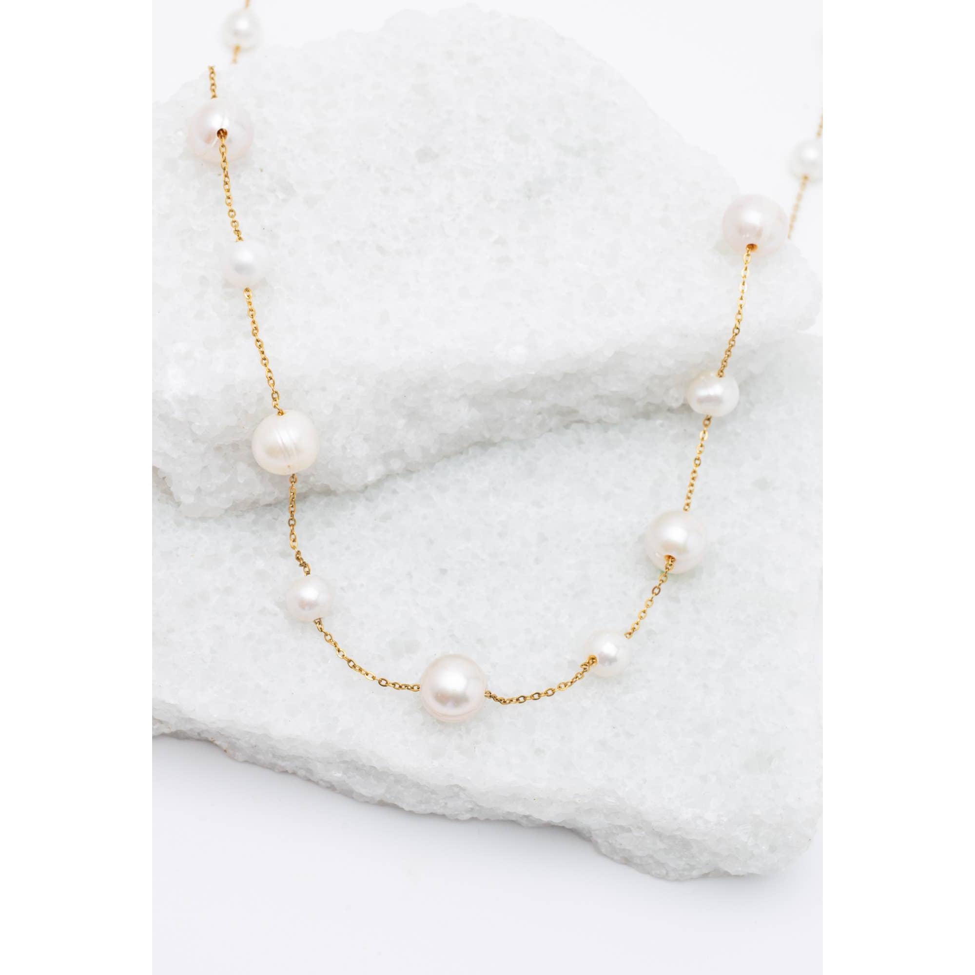 Celeste Convertible Pearl Necklace
