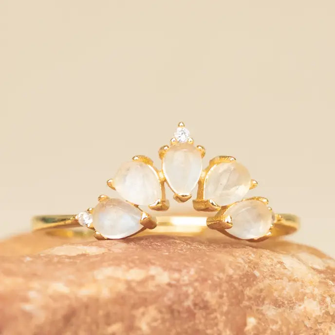 Celestial Moonstone Ring