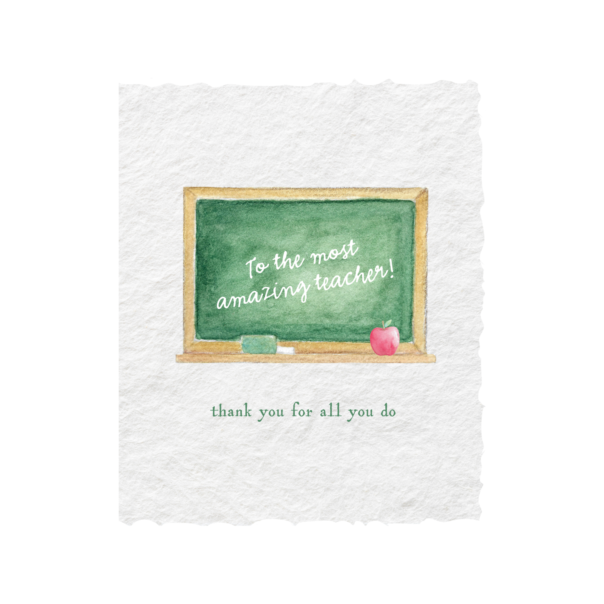 Chalkboard Amazing Teacher: Greeting Card