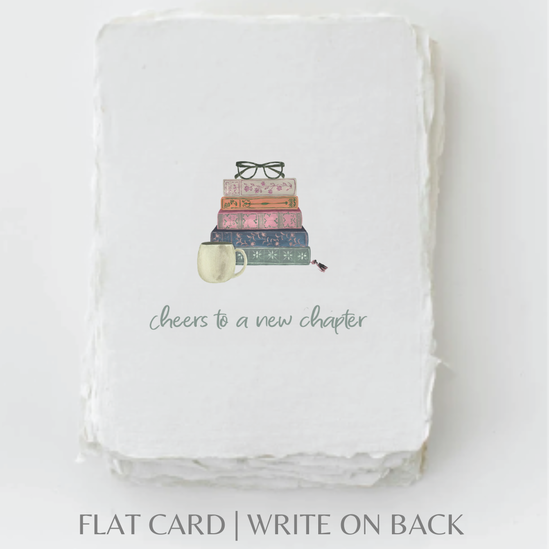 Cheers to a new chapter- Greeting Card
