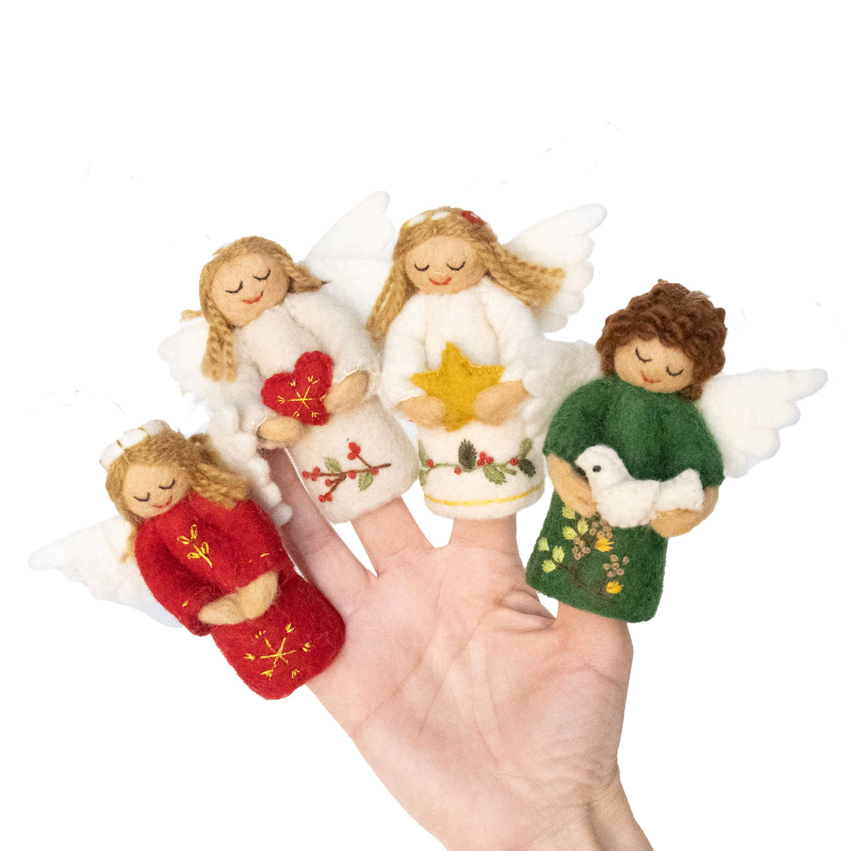 Christmas Angel Finger Puppet- Assorted Styles- Sold Individually