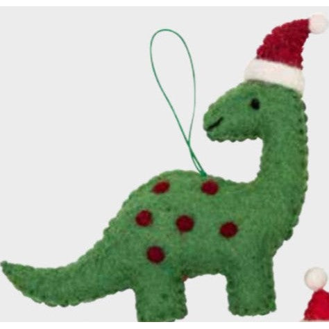 Christmas Dinosaur Ornament