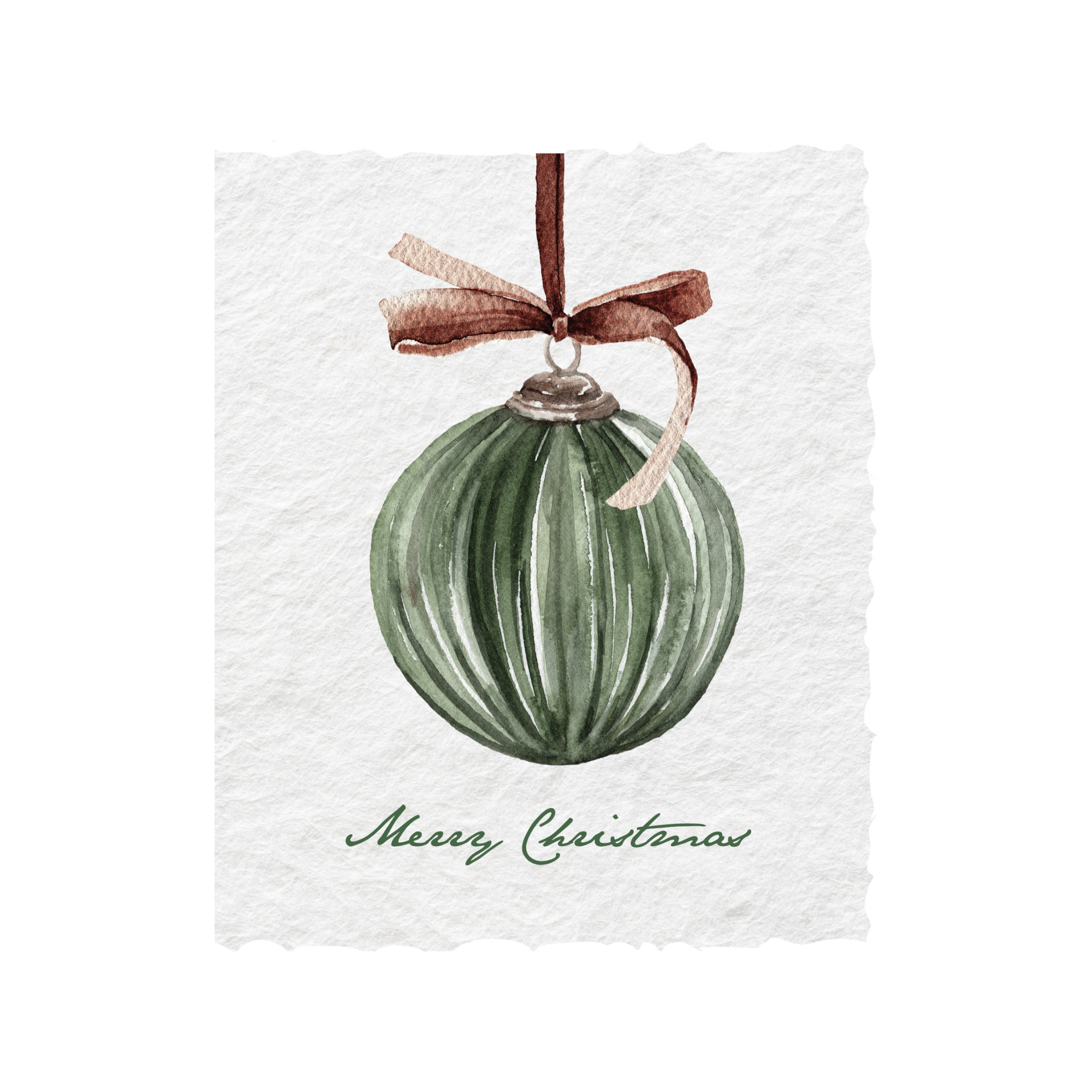 Christmas Ornament Greeting Card Box Set | Merry Christmas