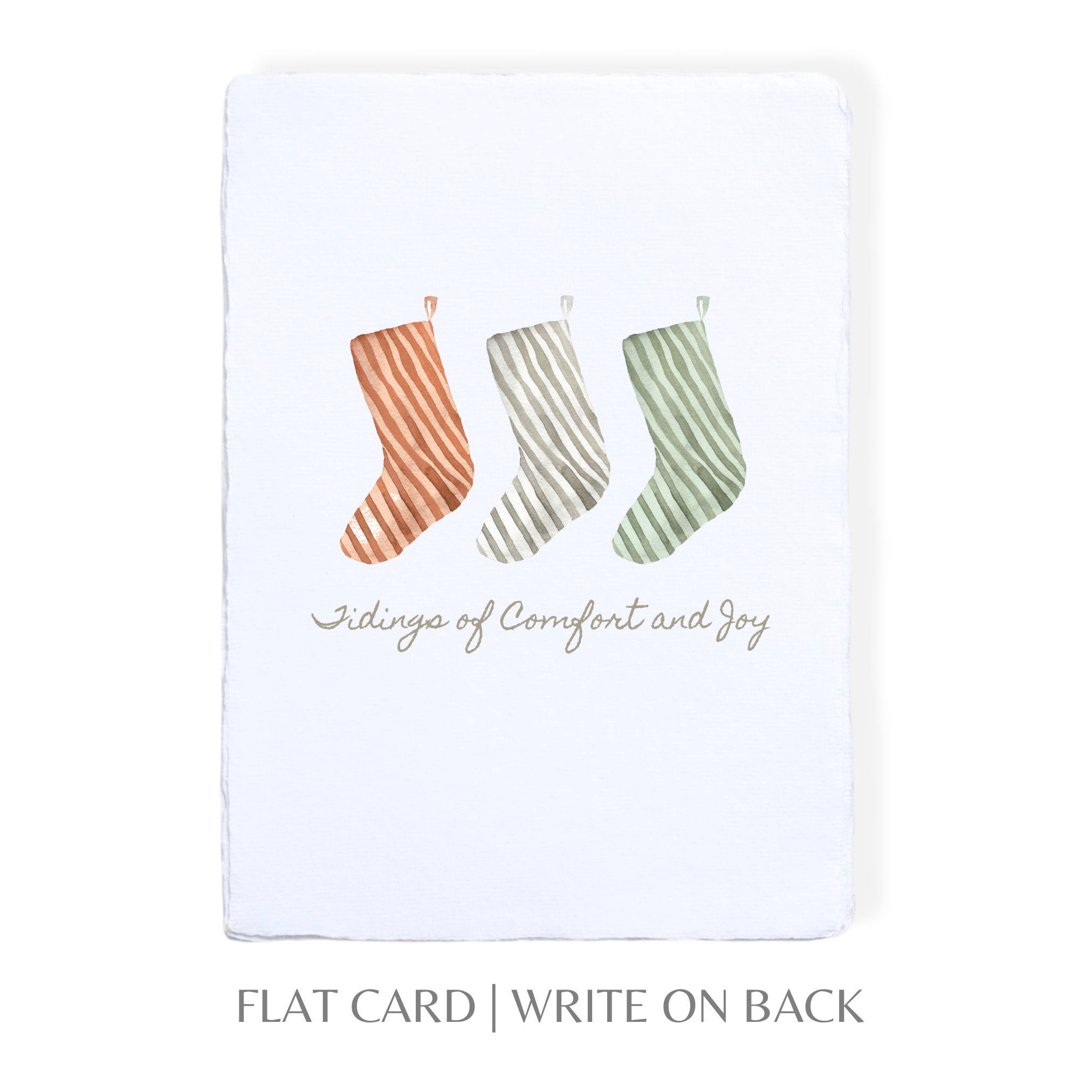 Christmas Stockings Greeting Card