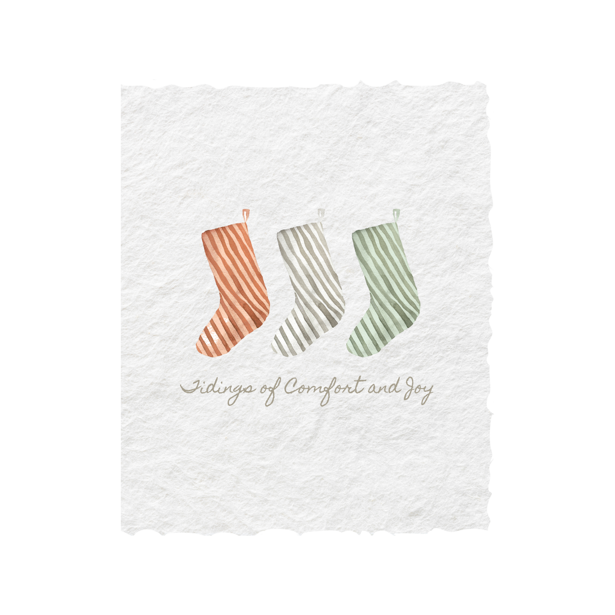 Christmas Stockings Greeting Card