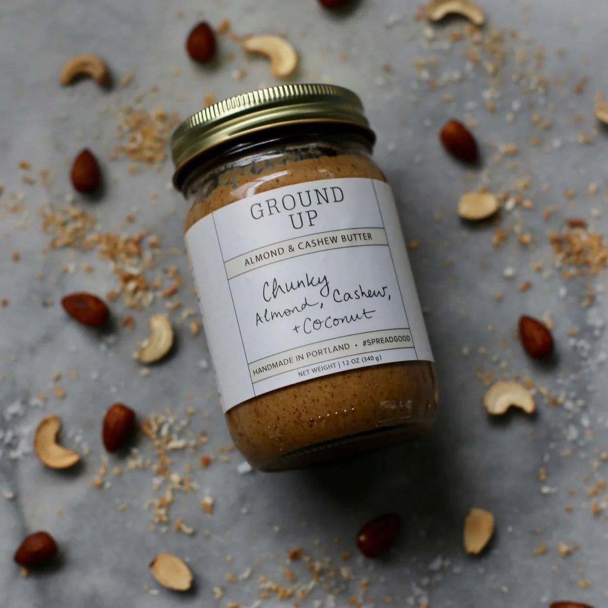 Chunky Almond, Cashew + Coconut Butter- Assorted Sizes (*Local Pickup/Local Delivery Only)