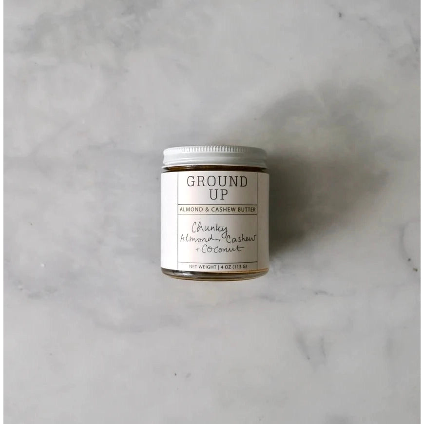 Chunky Almond, Cashew + Coconut Butter- Assorted Sizes (*Local Pickup/Local Delivery Only)