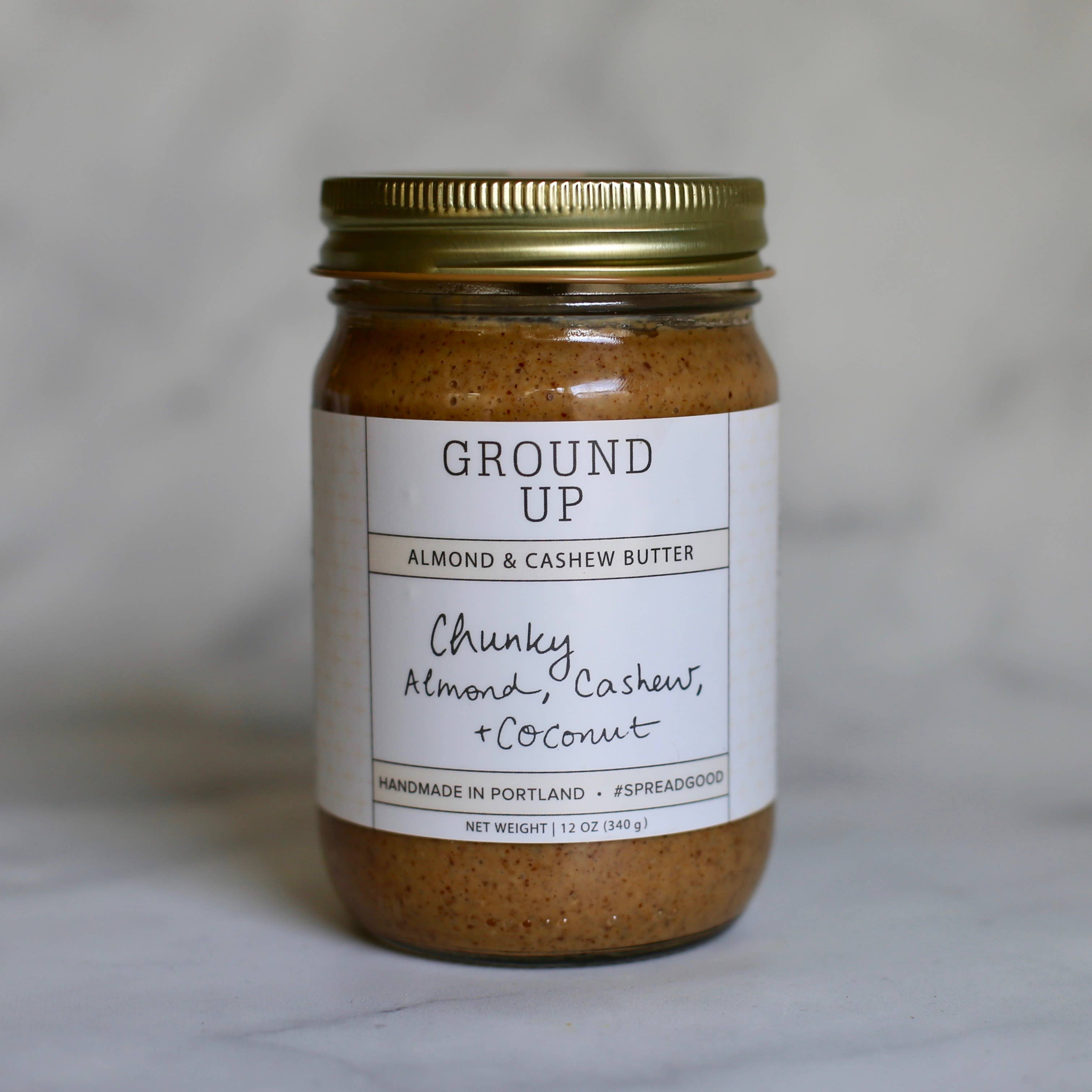 Chunky Almond, Cashew + Coconut Butter- Assorted Sizes (*Local Pickup/Local Delivery Only)