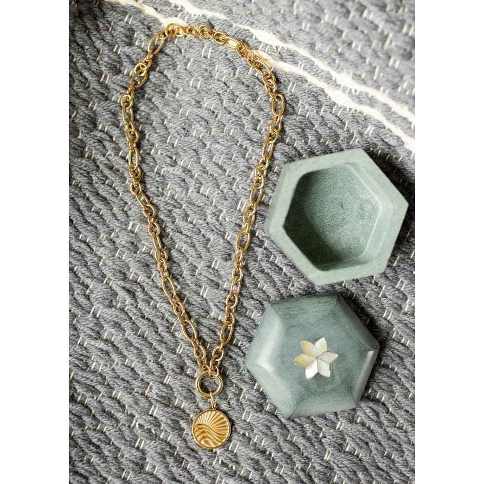 Chunky Gold Charm Necklace
