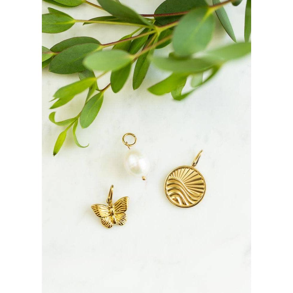 Chunky Gold Charm Necklace