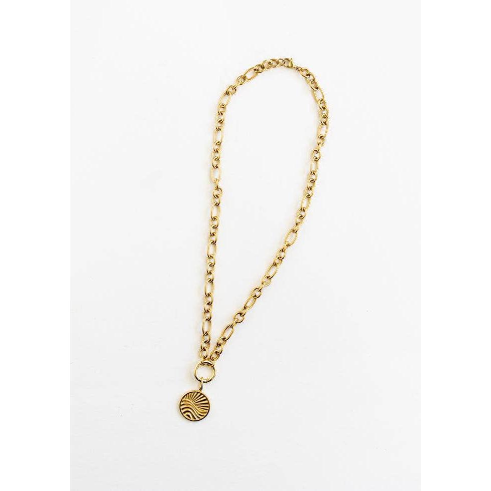 Chunky Gold Charm Necklace