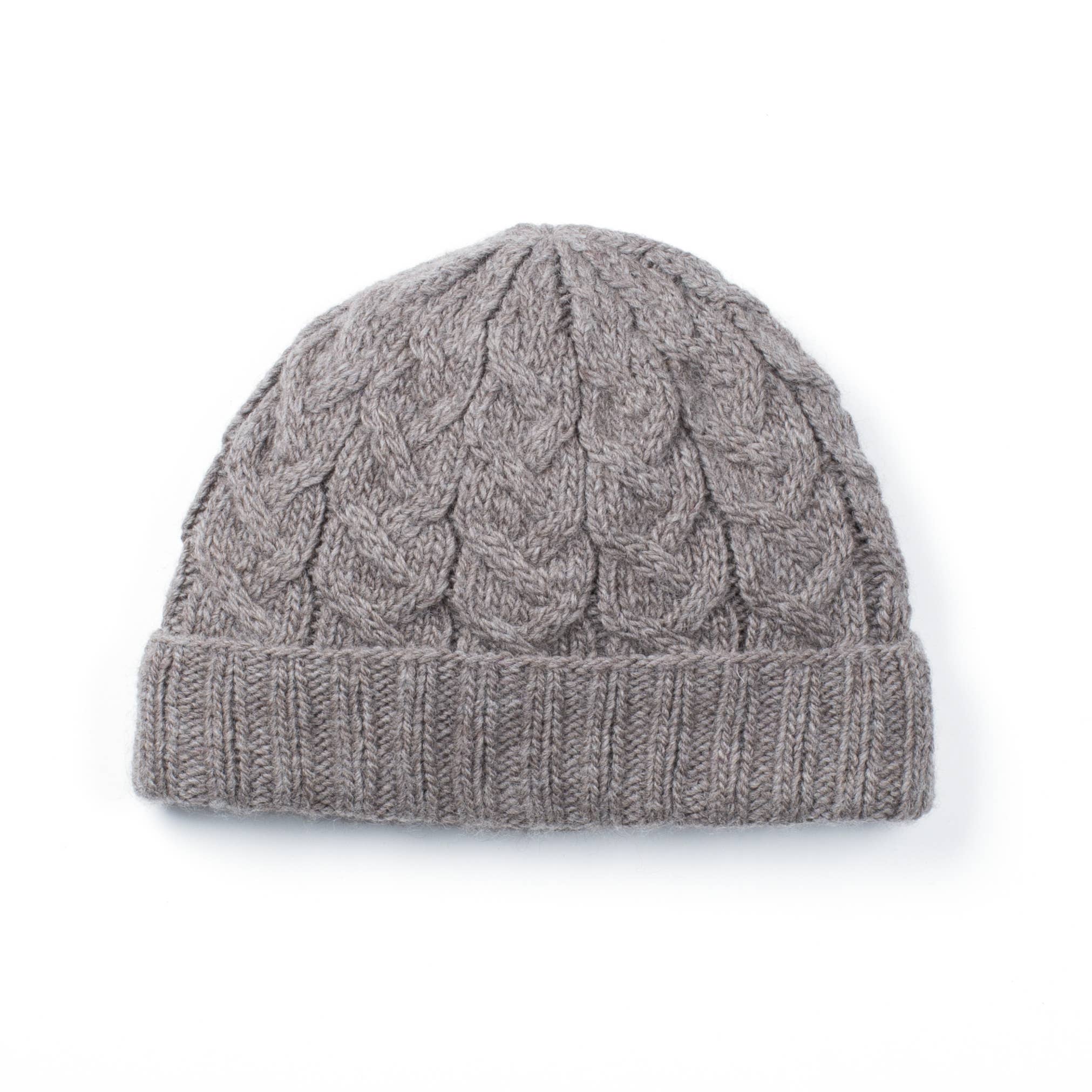 Churchill Wool Hat – Textured Cable Knit Beanie- Assorted Colors