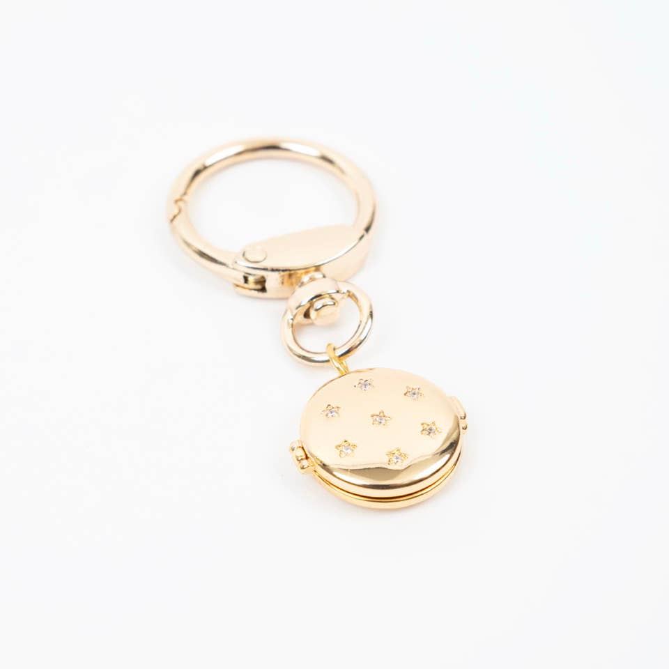 Circle of Stars Locket Keychain