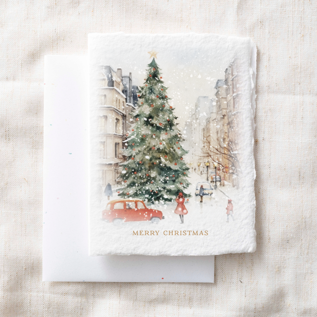 City Merry Christmas- Greeting Card